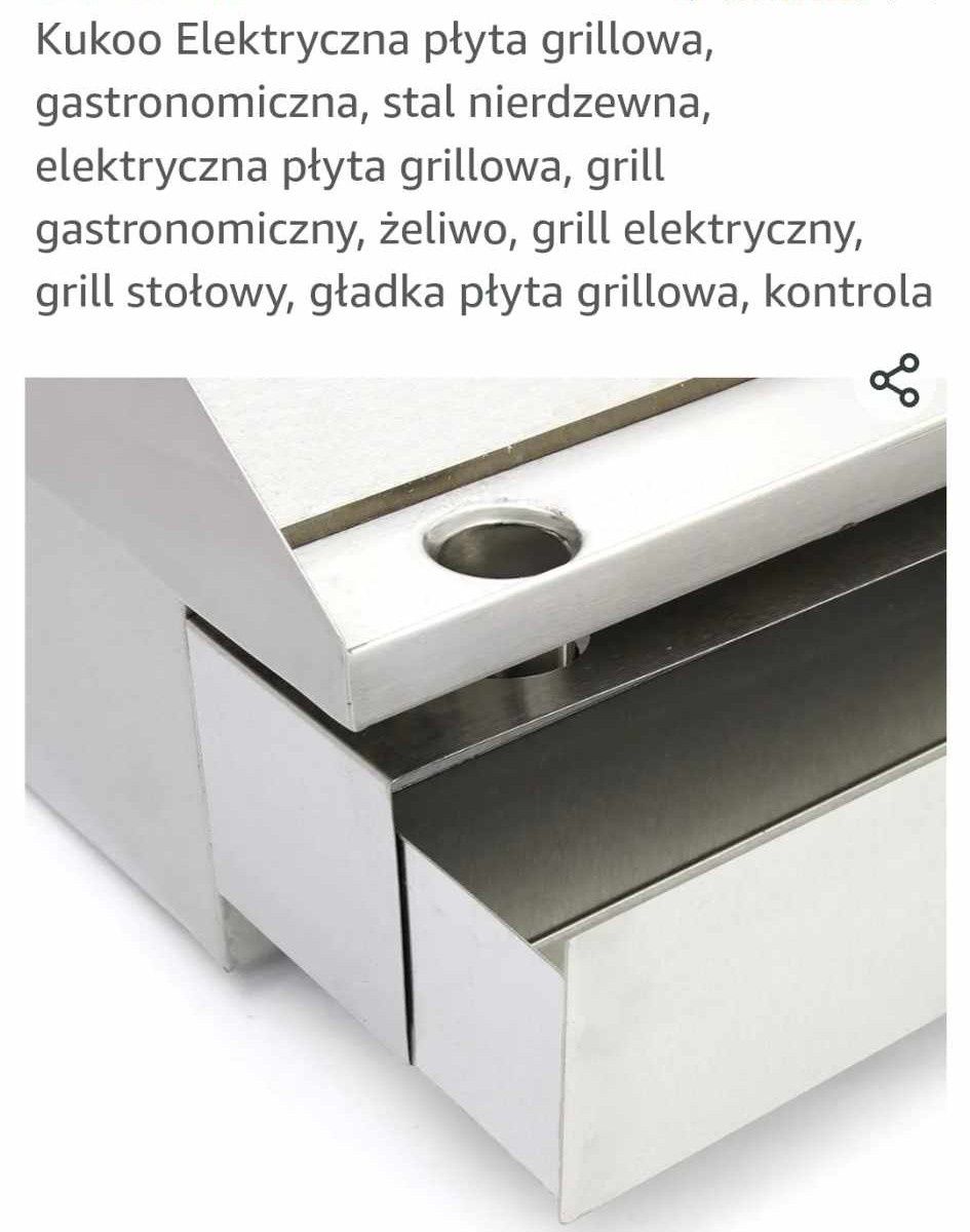 Elektryczna Płyta Grillowa Kukoo