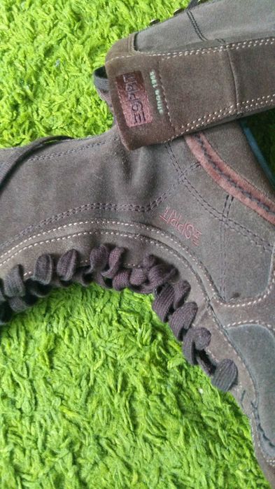 ESPRIT сапоги замшевые новые высокие берцы Эсприт