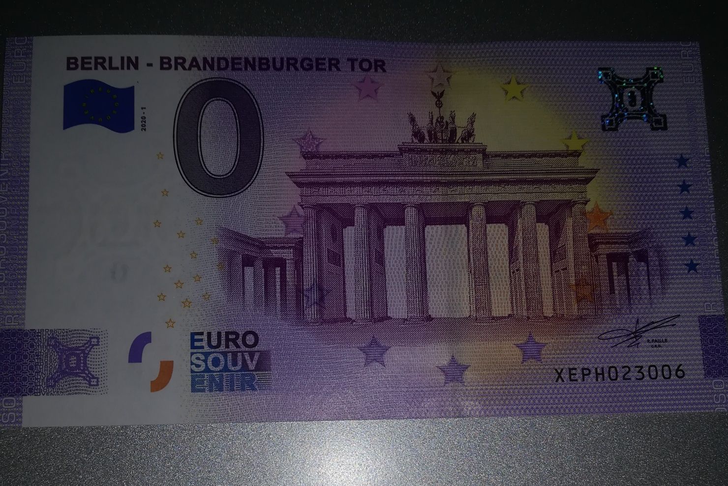 0 euro BERLIN-Brandenburger Tor Anniversary.