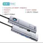 ORICO usb hub 8 in 1 HDMI 4K 60Hz, Type C ,PD 100W, RJ45, SD/TF, USB-A