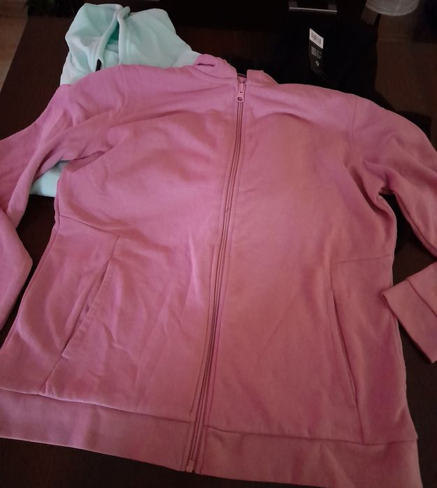 BLUZA rozpinana dresowa z kapturem