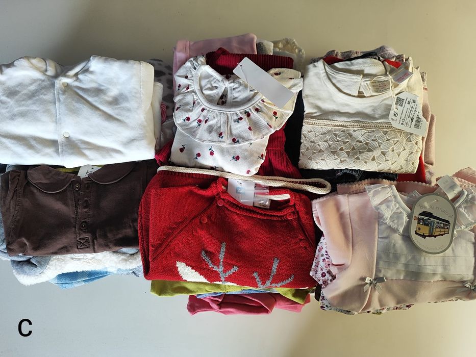 Lote roupa de menina 6/12 meses Inverno