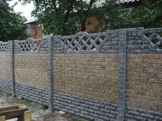 забор из бетонных плит цена украина