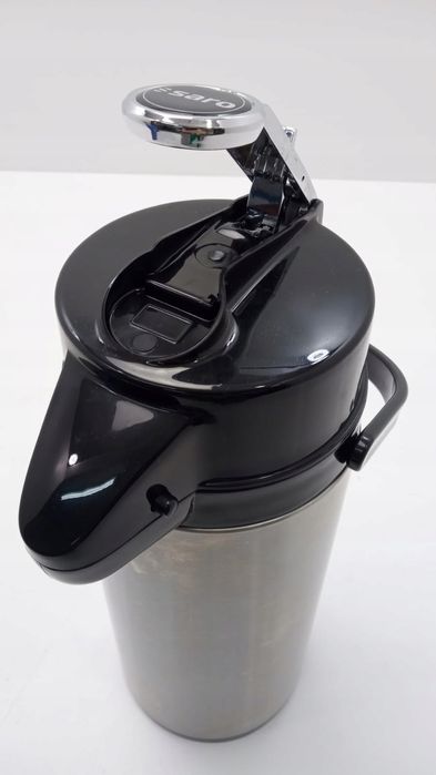 Termos ze stali nierdzewnej Saro z pompką 2,2 litra szklane wnętrze