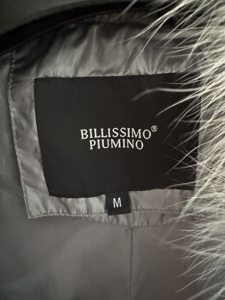 Пуховик, пуховое пальто, billissimo piumino, с белым воротником