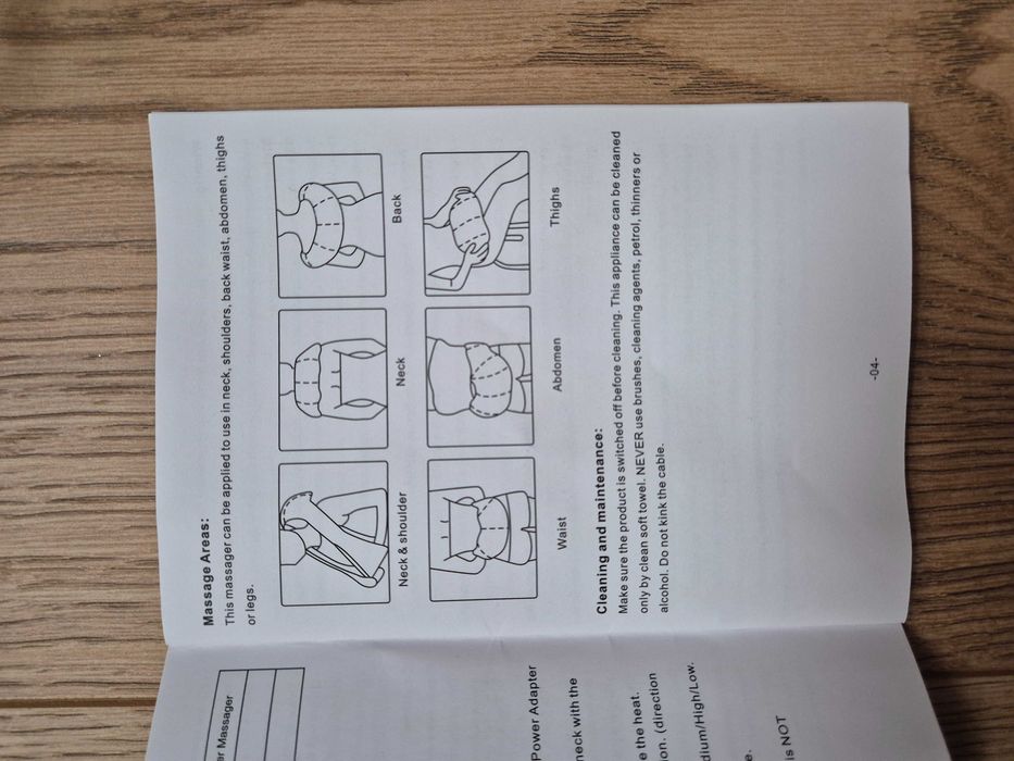 Masażer - szyja i ramiona