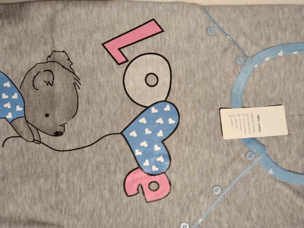 Koszula S 36 poporodowa nocna piżama do porodu karmienia odpinana rozp