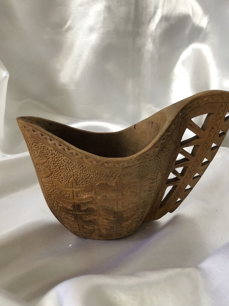 Kubek pasterski, weselny, drewno, handmade, vintage