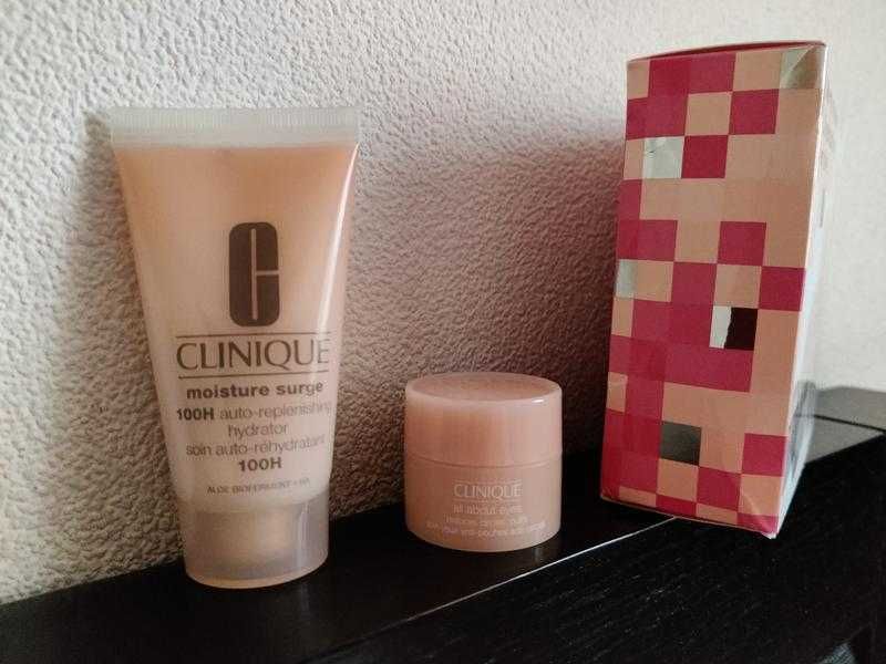 Clinique набір набор крем moisture surge та для очей all about eyes