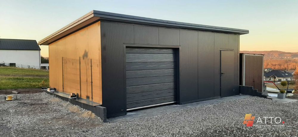 Garaż ocieplony Hala z płyty warstwowej PIR 10  6m/8m 5m/7m zgłoszenie