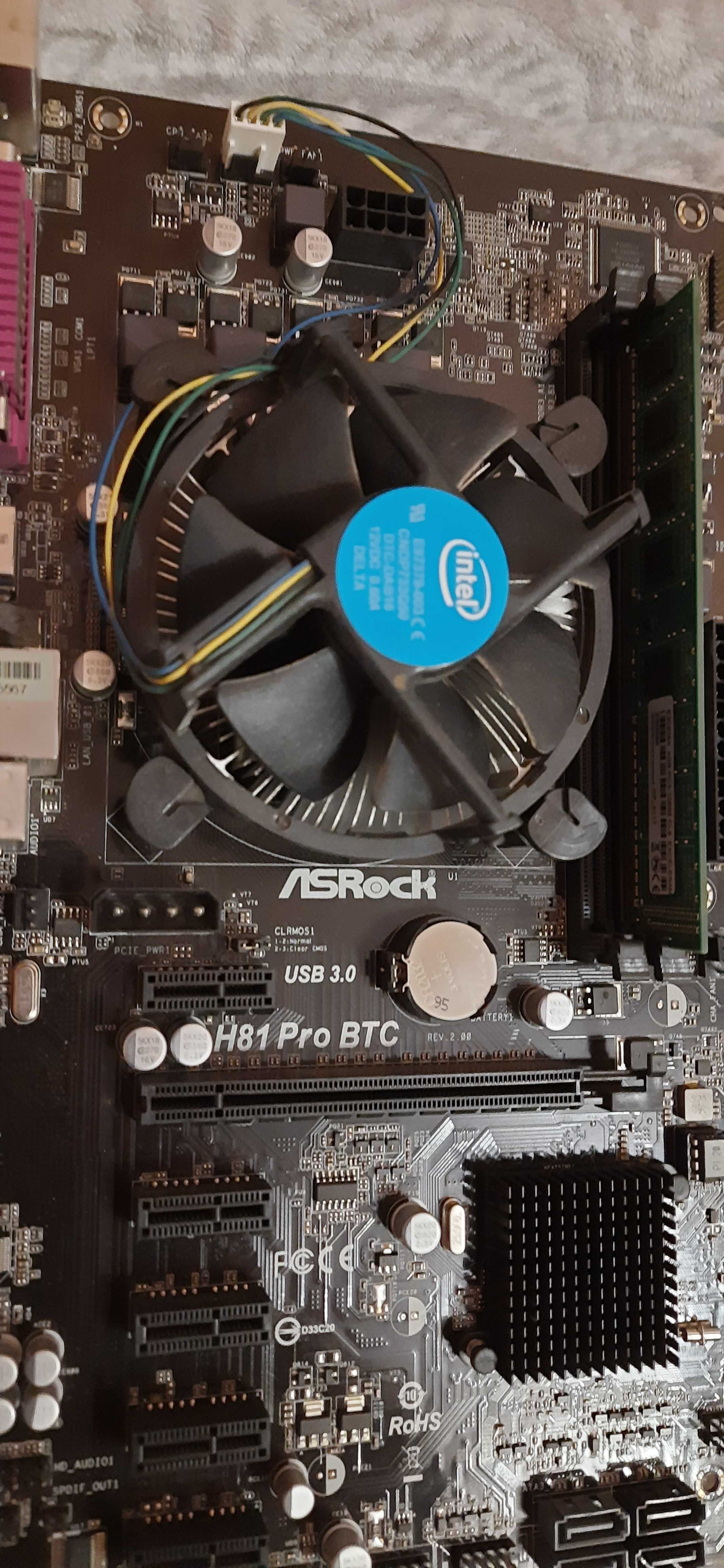 Комплект AsRock H81 Pro BTC + Celeron G1840+ 4 GB DDR3