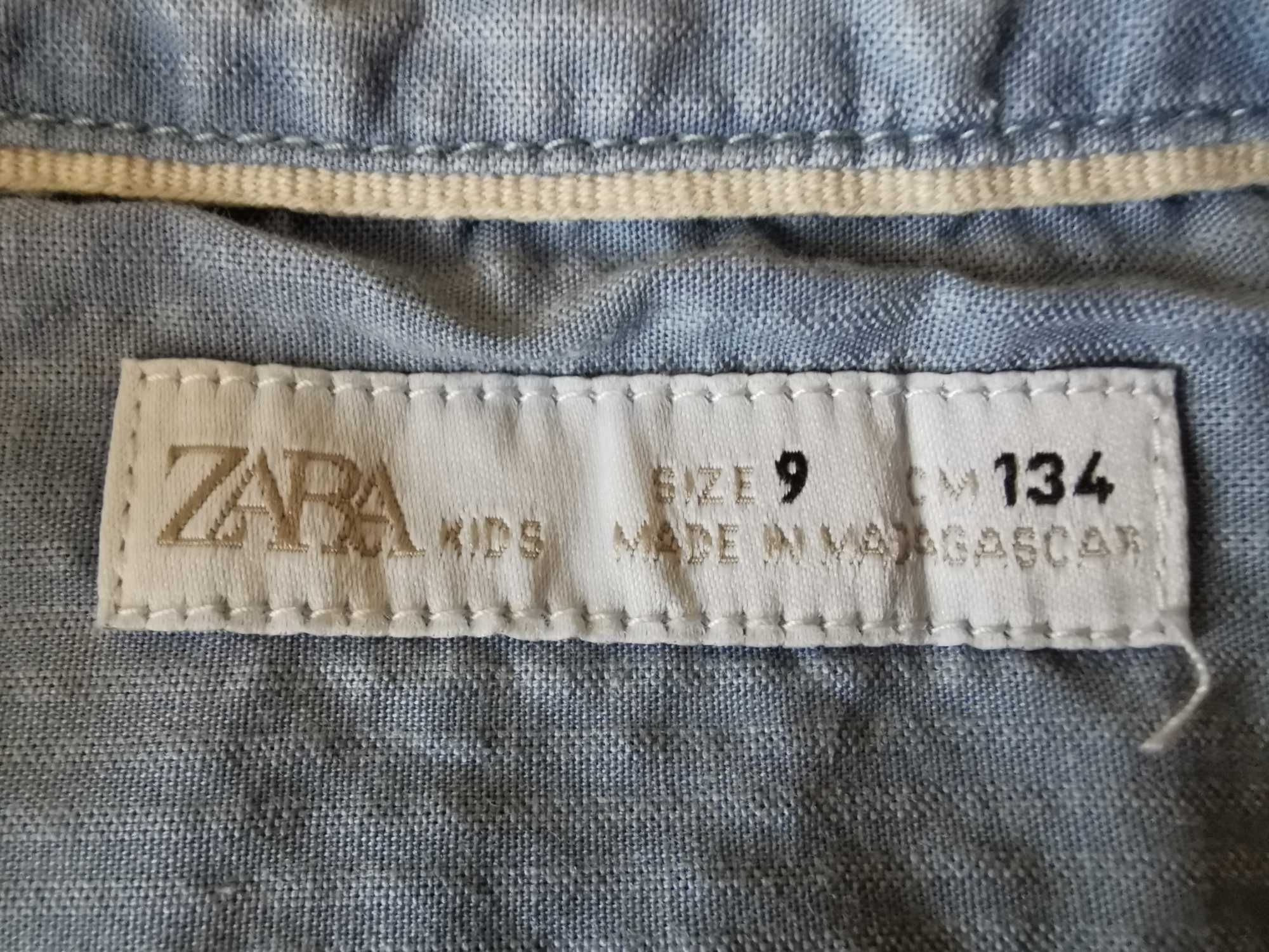 Koszula  niebieska, Zara Kids na 134 cm.