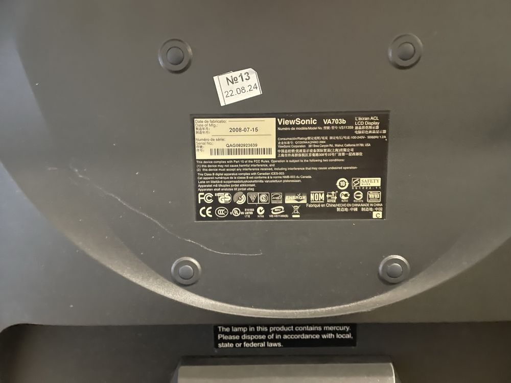 МОНІТОРИ DELL, ViewSonic, Sumsung, 17 дюймів