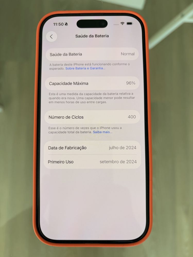 iPhone 16 Pro 256GB Preto - Como novo