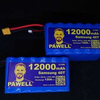 6S3P 12000 MaH акумулятор ДЛЯ FPV /  LI-ION 21700 SAMSUNG 40T