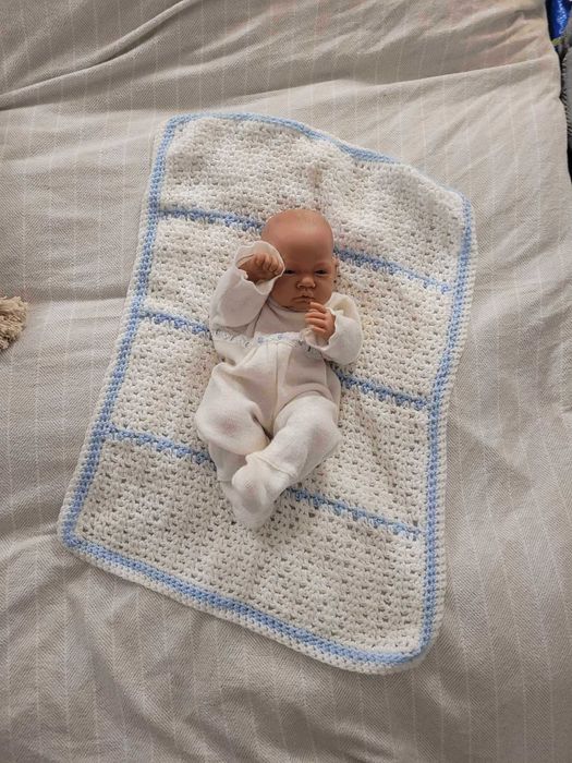 Ubranko dla lalki bobasa baby born 40-44cm śpiochy z kocykiem