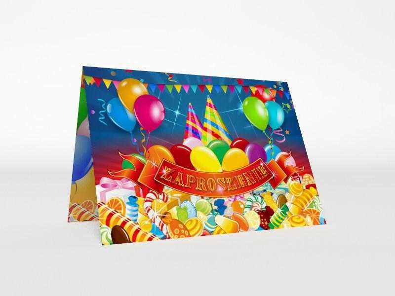 Zaproszenie na urodziny impreze baby shower Balony+koperta GRATIS