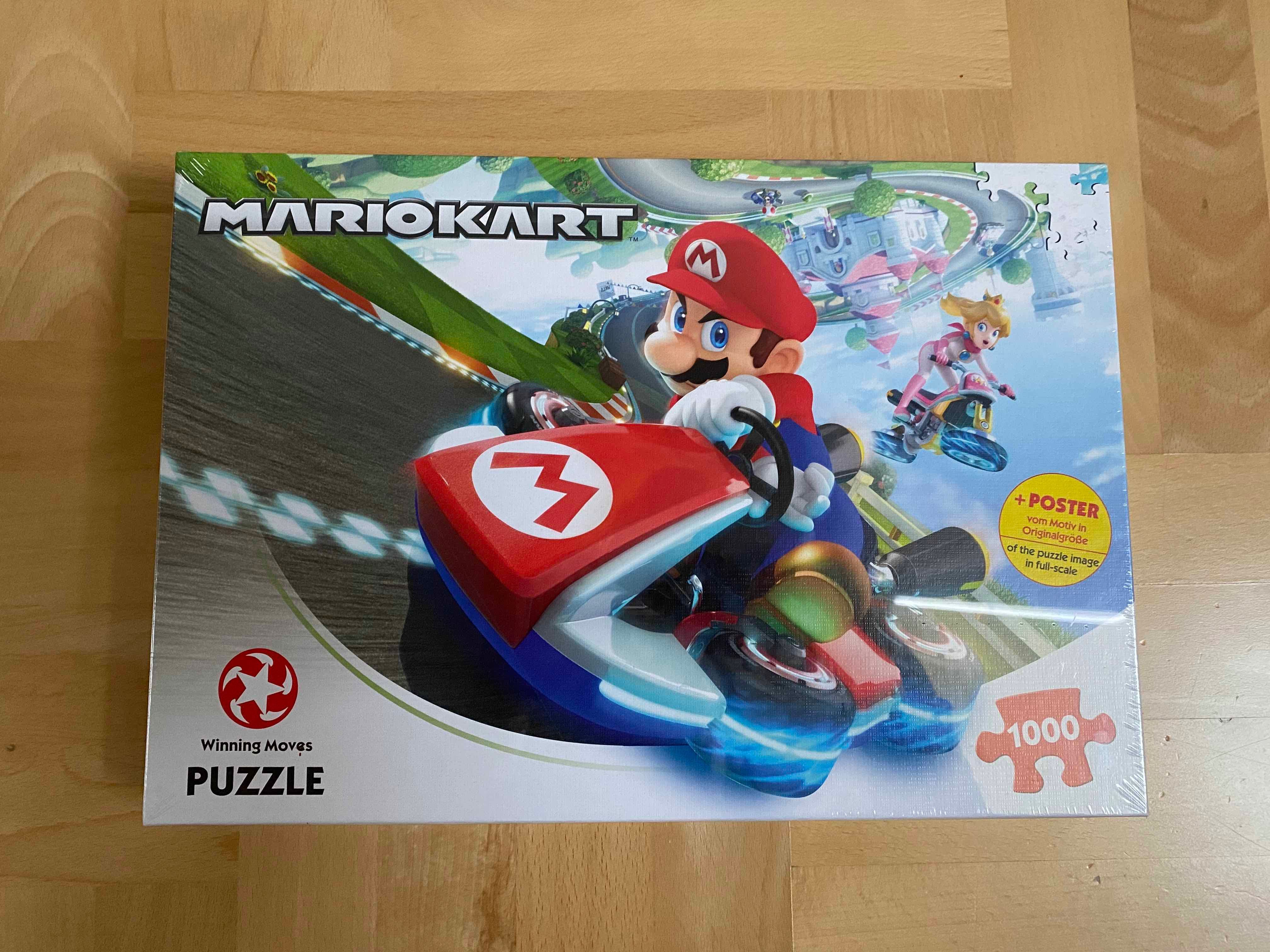 Puzzle Mario Bross, Mariokart, 1000 elem. Nowe