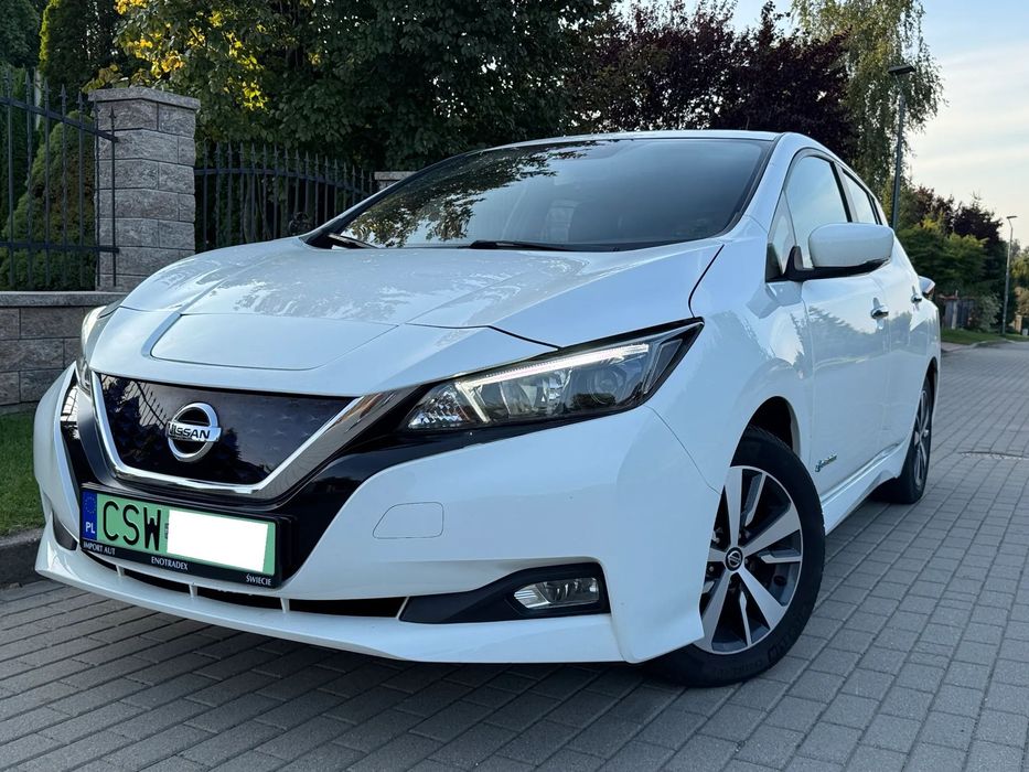 Nissan Leaf 2019r ELEKTRYK 40kwh Led Grzane fotele i kierownica Kamera 23% brutto