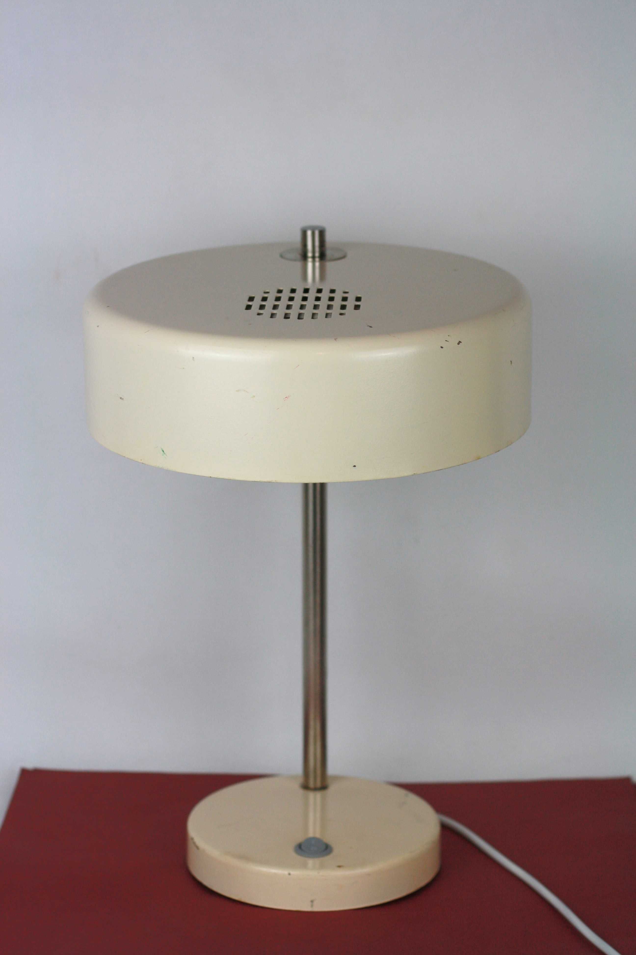 Metalowa lampa biurkowa lata 80-te vintage retro