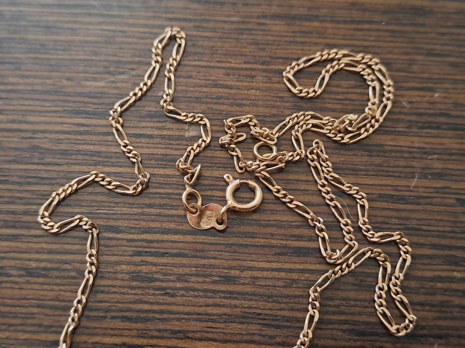 Złoty łańcuszek splot Figaro 3g