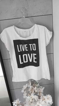 Koszulka t-shirt damski r.M Live to Love