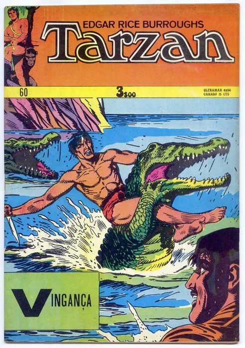 BD Antiga - Tarzan - Edição Mundo de Aventuras - 1974