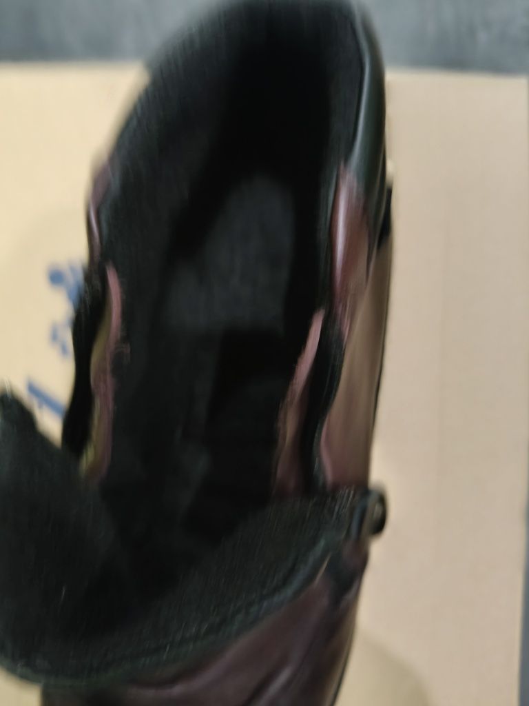 Buty damskie Botki jesień ,zima, ortopedyczne ze skóry na stopy proble