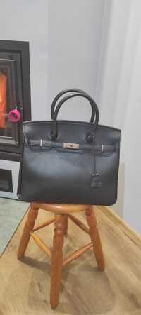 Czarna damska torebka torba do ręki handbag totebag