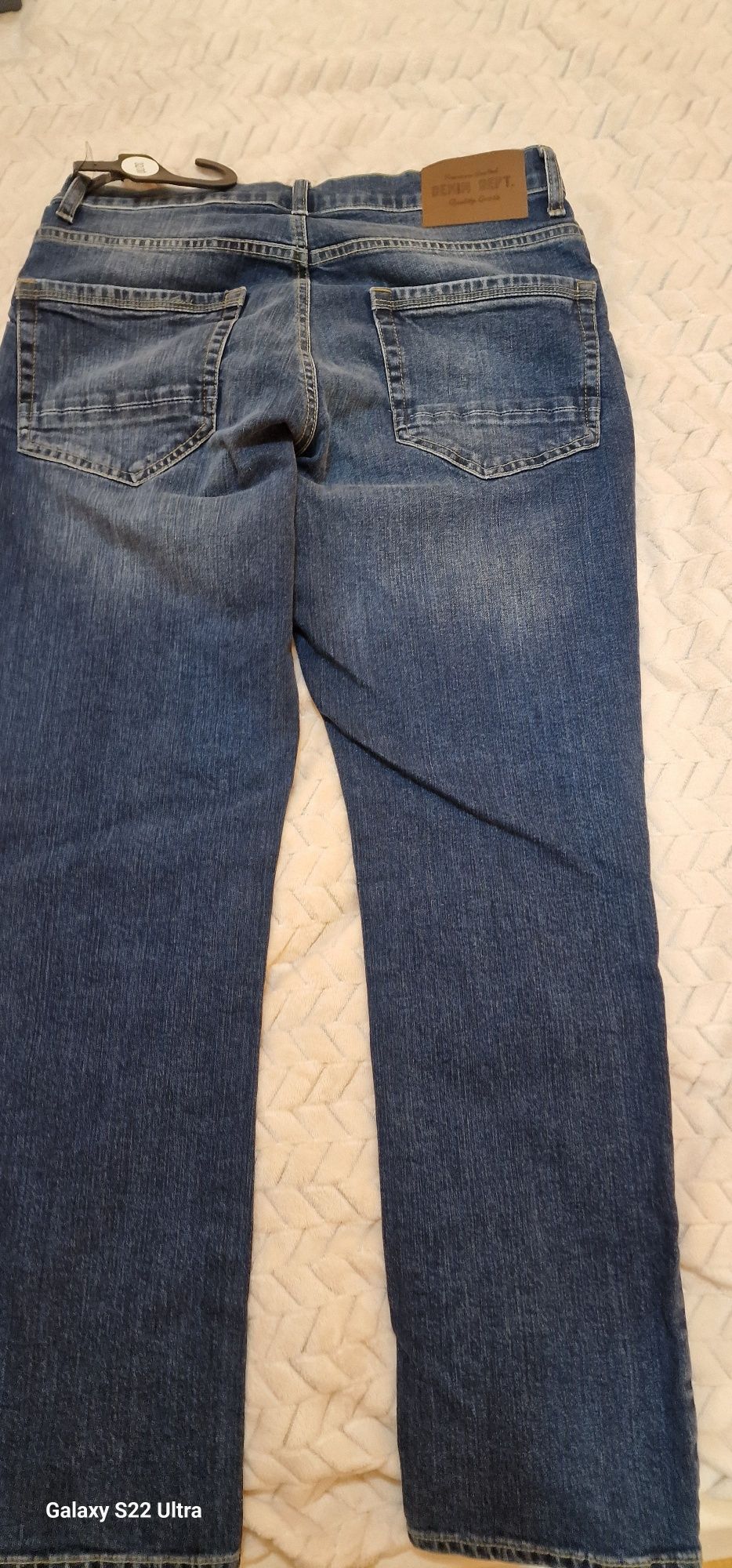 Spodnie męskie jeansowe nowe pas 32 nogawka 30 na wzrost 172 slim