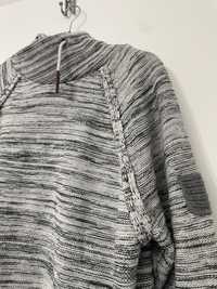 Szary melanż, sweter męski. XL
