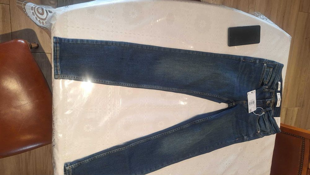 calças de ganga nr 36 mango