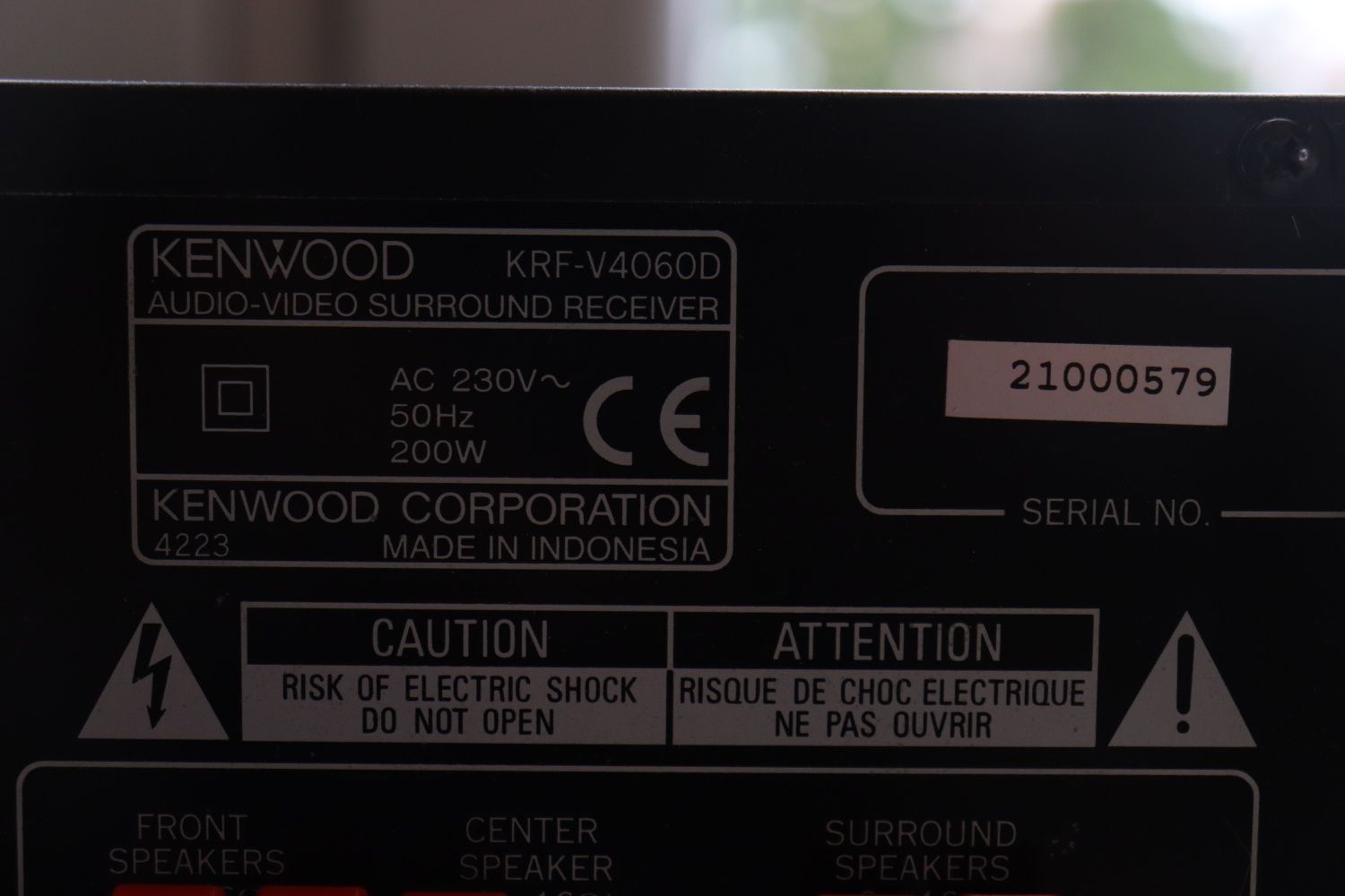 Wzmacniacz/Amplituner Kenwood krf-v4060d