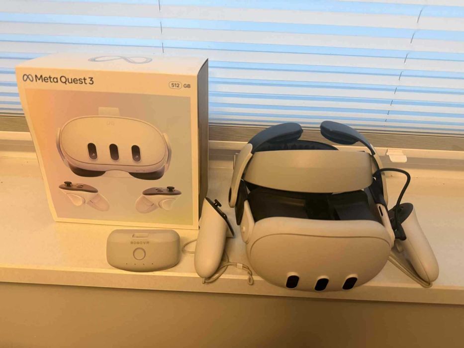 Gogle Meta Quest 3 512GB z opaską i baterią BOBOVR