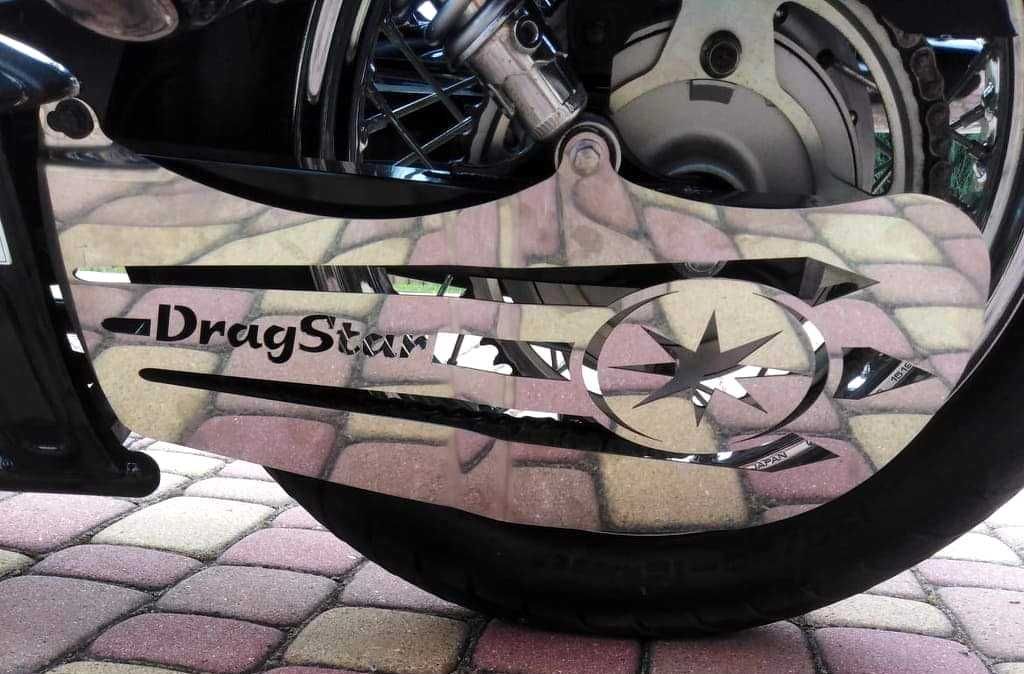 Osłona łańcucha do motocykla Yamaha Drag Star Dragstar 125