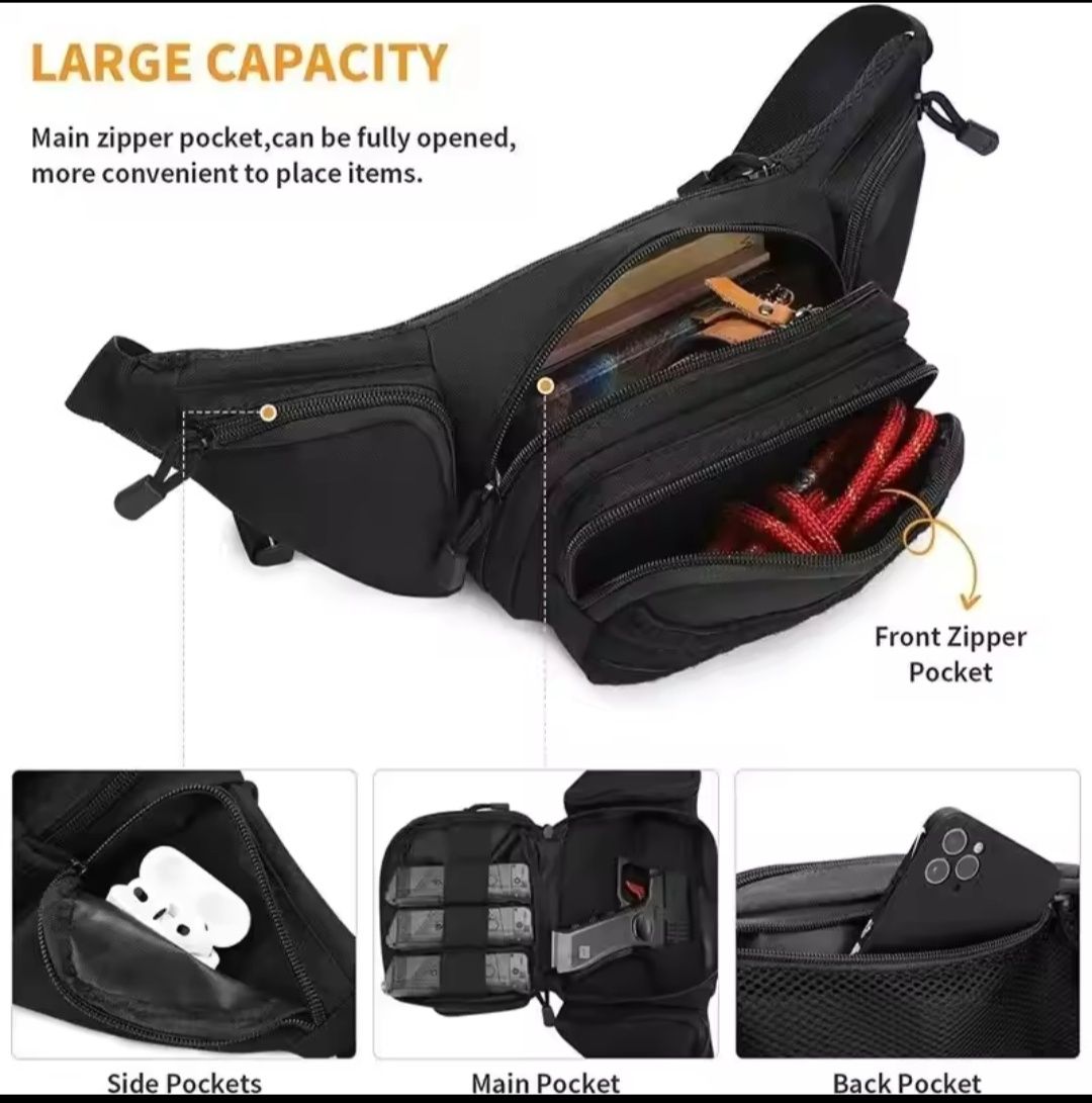 Bolsa de ombro multiusos para pistola oculta