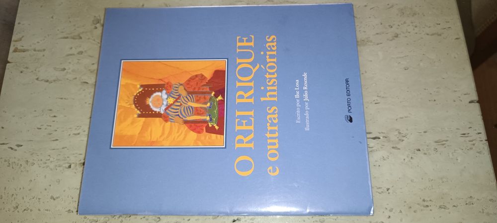 Livro O rei Rique e outras histórias ilustração de Júlio Resende