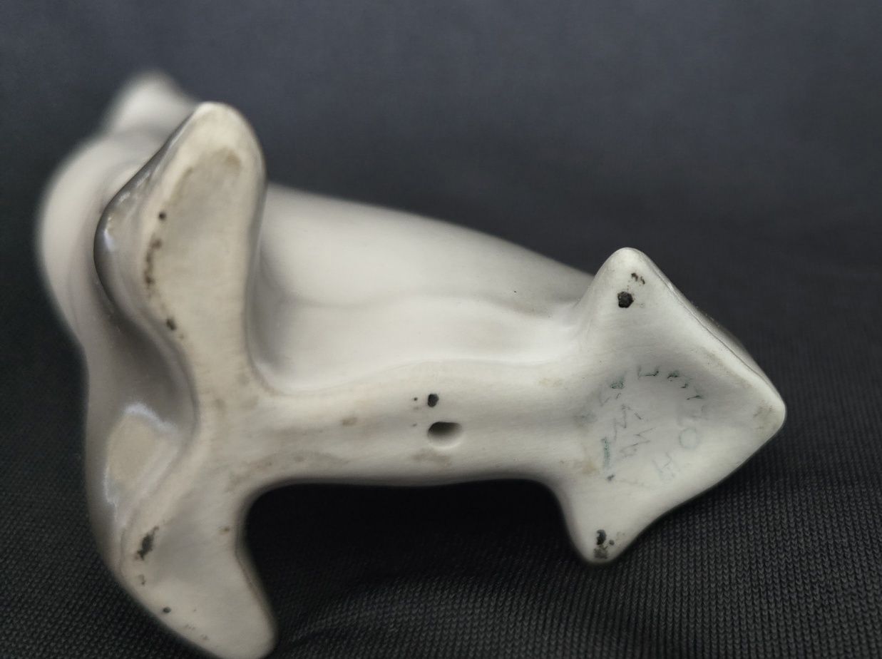 Figurka porcelanowa foka Hollahaza, lata 60.