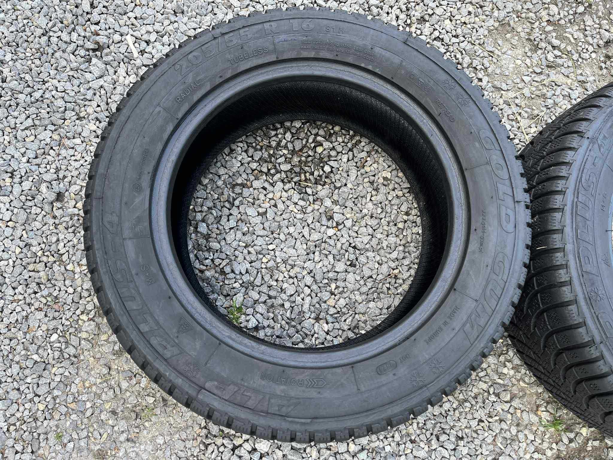 Opony 205/55R16 Gold Gum Alp Plus-4 Zima 2sztuki 7,04mm bieżnika