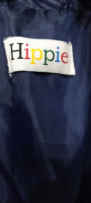 Kurtka puchowa granatowa.