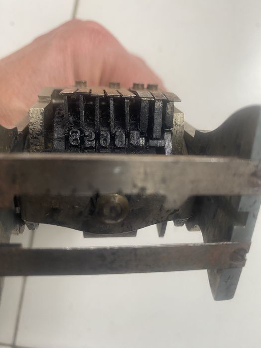 Numerador antigo a funcionar