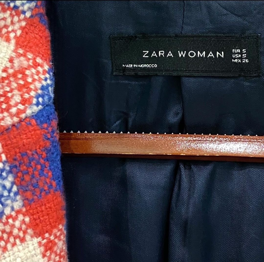 Пальто Zara Кардиган В Клітинку