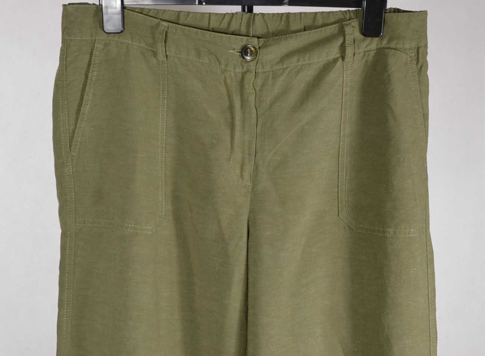 PETER HAHN Spodnie Damskie 46/48 Wiskoza Len Oryginalne Super Stan