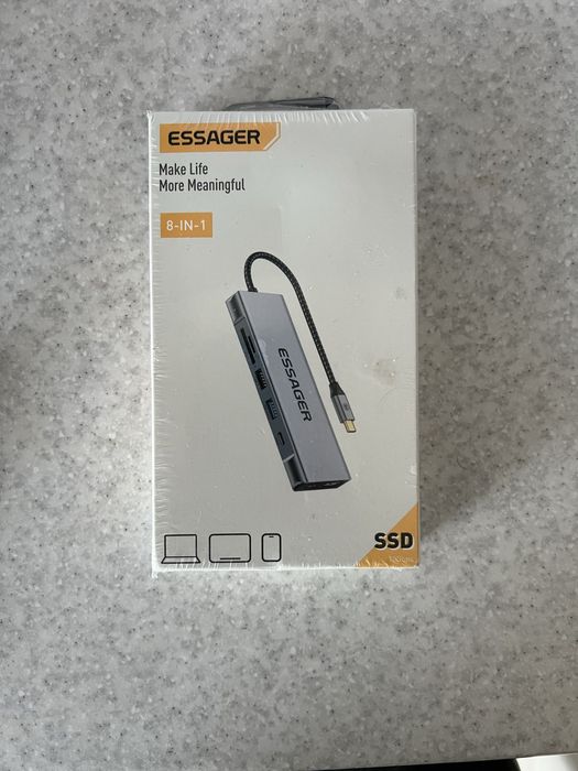 SSD-карман USB-hub Essager 8в1