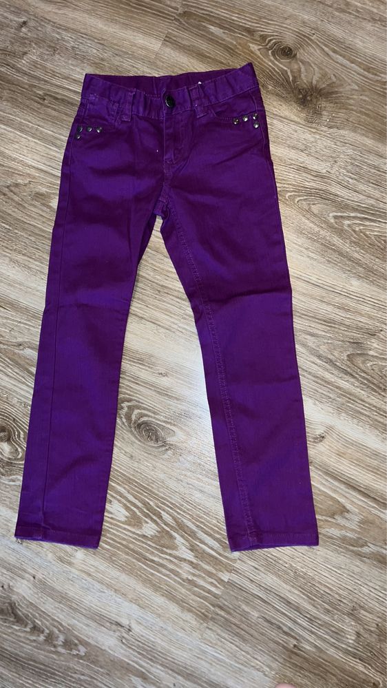 Spodnie jeans nowe dziewczynka 128 cm c2