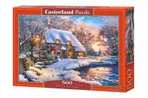 Puzzle 500 elementów. Zimowa wioska. Castorland
