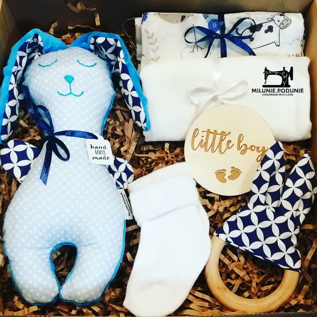 Box zestaw prezentowy baby shower urodziny chrzest pierwsza wizyta