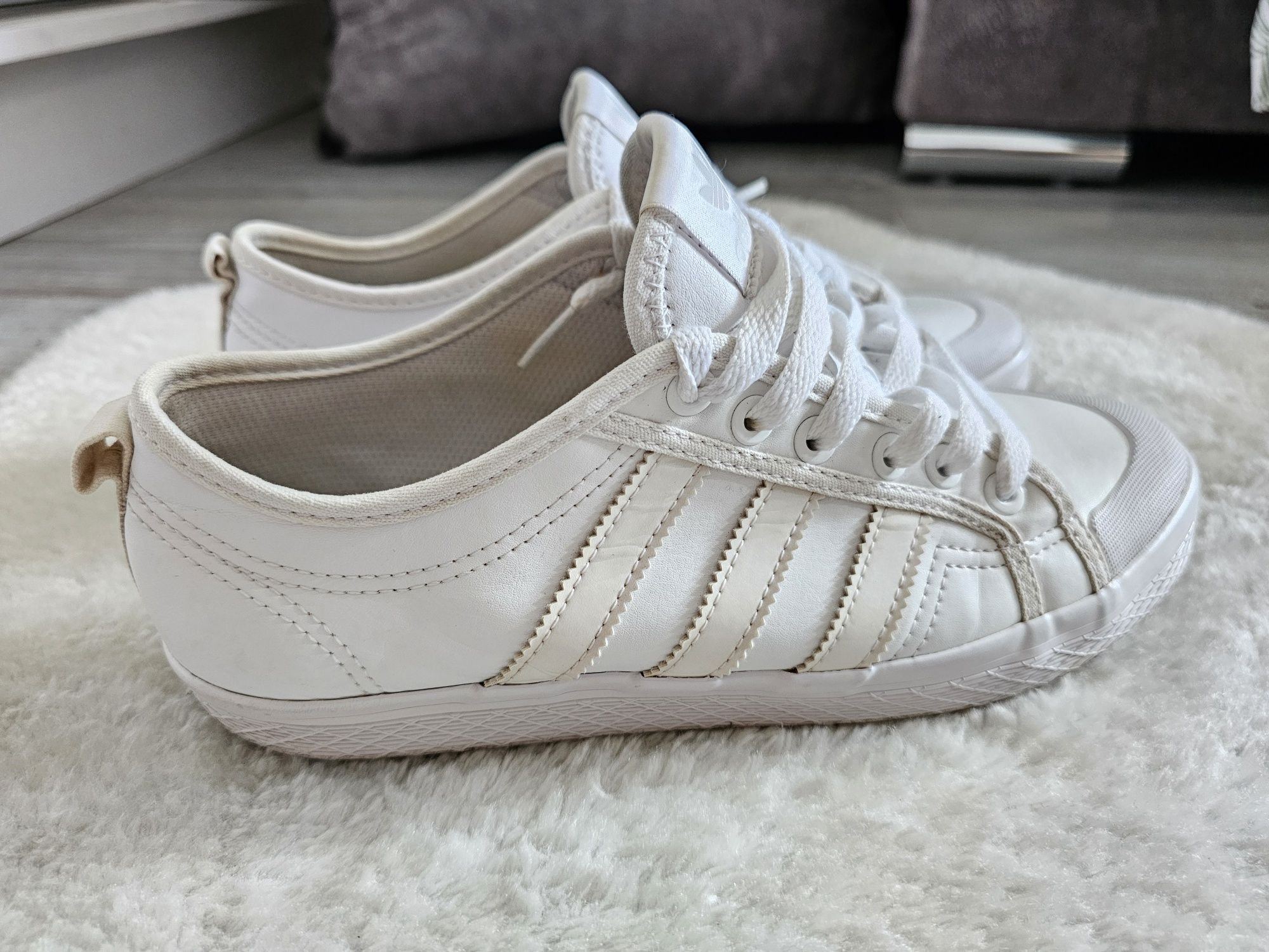 Buty Trampki Adidas Honey LO Rozmiar 40 Białe skórzane Tenisiówki