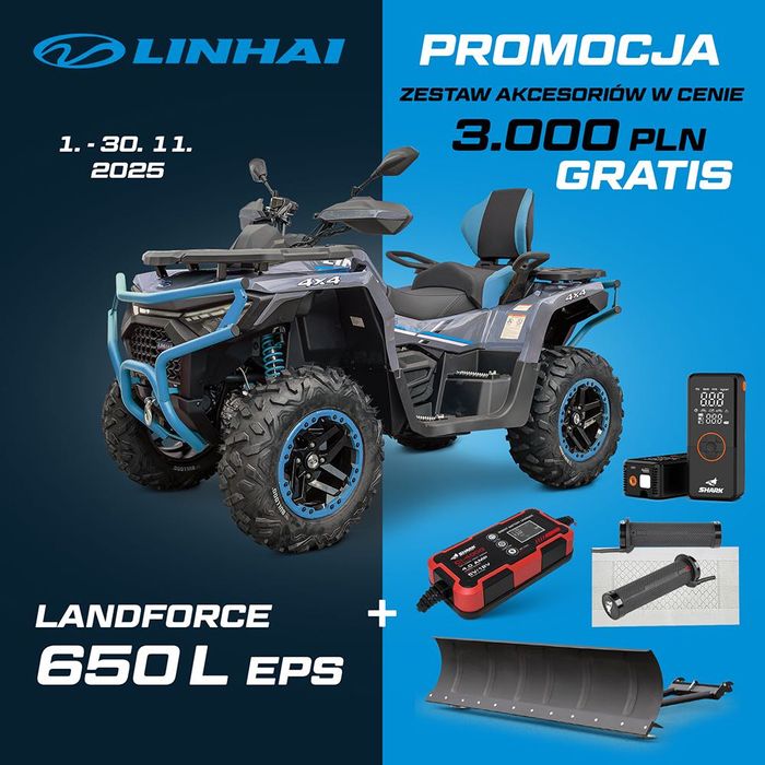 QUAD LINHAI Landforce 650L EPS T3B FV+ Gratisy o wartości 3000 zł !!!