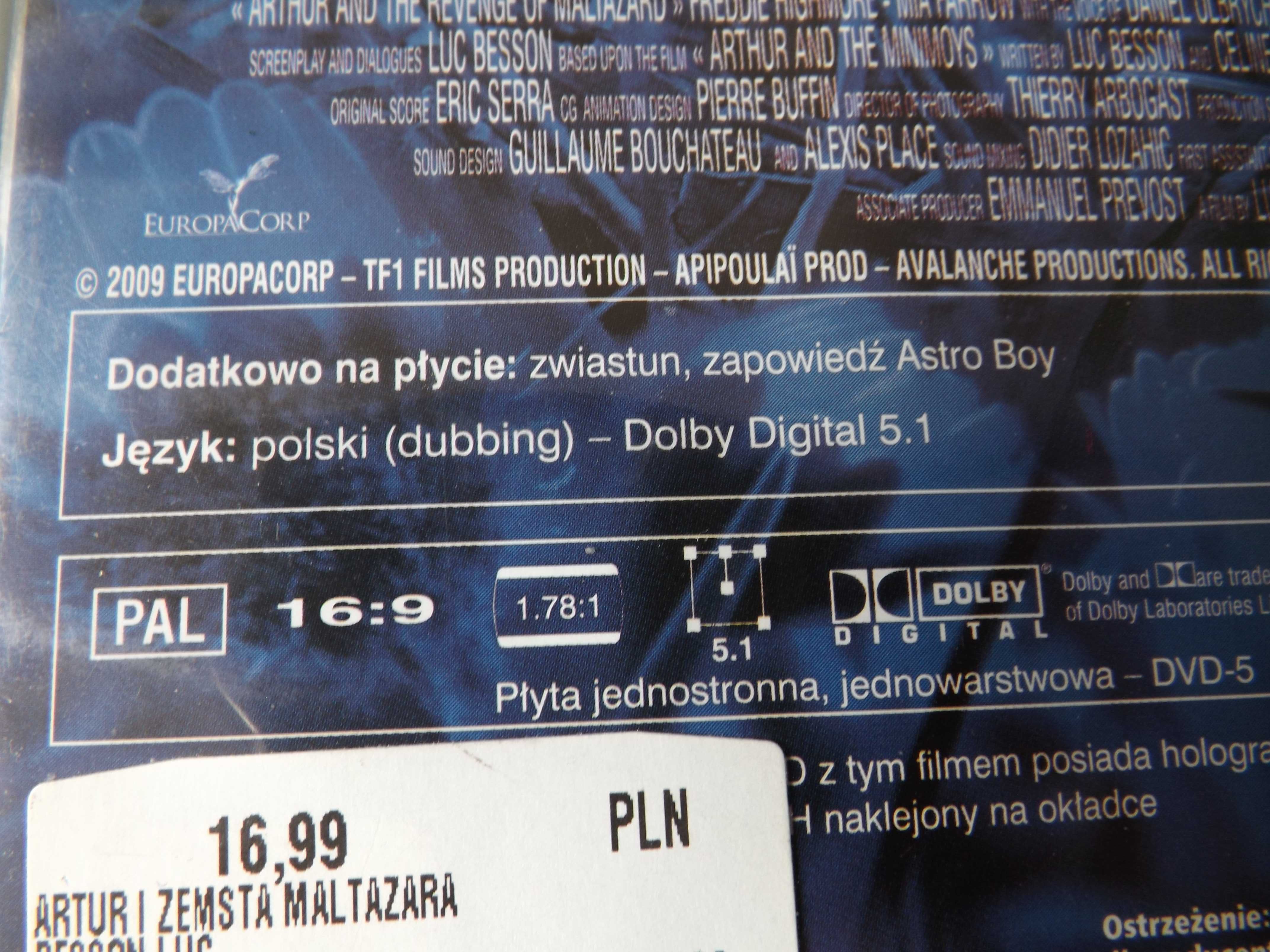 Artur i miminki trylogia bajka film dvd